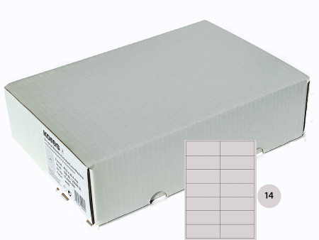 Kores Etiquette universelle, 105 x 42 mm, blanc