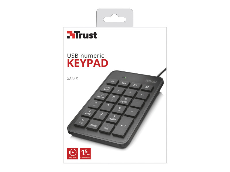 TRUST Pavé numérique filaire XALAS USB