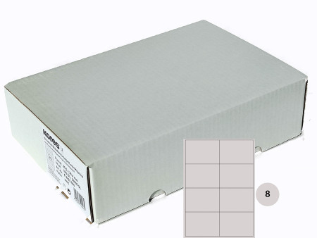 Kores Etiquette universelle, 105 x 74 mm, blanc