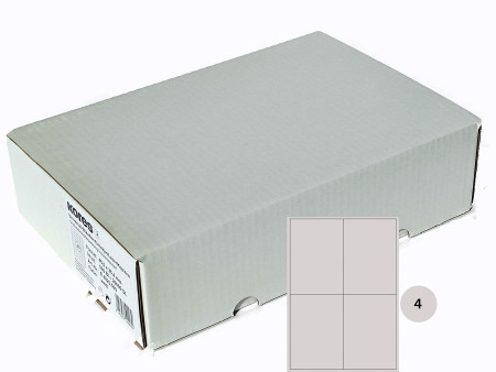 Kores Etiquette universelle, 105 x 148,5 mm, blanc