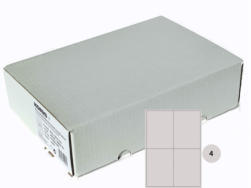 Kores Etiquette universelle, 105 x 148,5 mm, blanc
