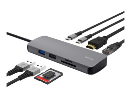 TRUST Adaptateur DALYX USB-C 8 en 1 2
