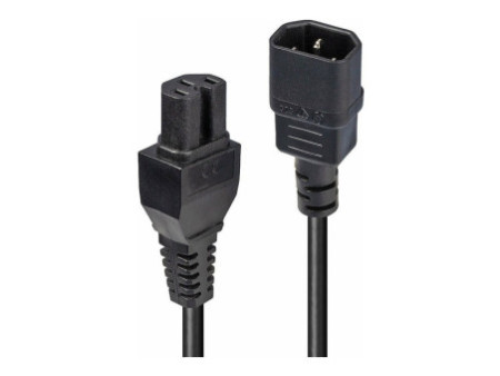 LINDY 2m IEC C14 to IEC C15 Ext Cable