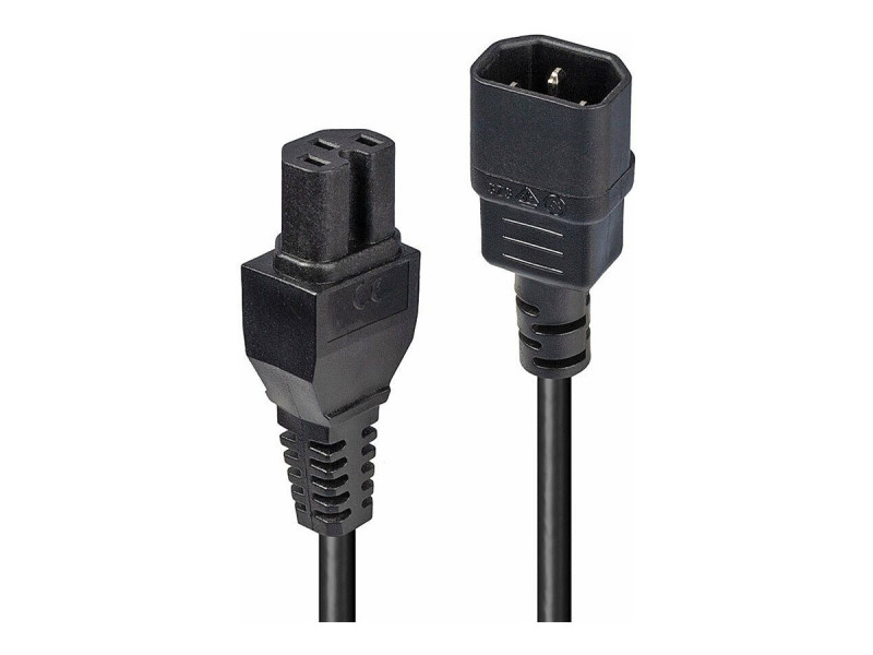 LINDY 2m IEC C14 to IEC C15 Ext Cable