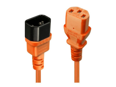 LINDY 2m IEC Extension Lead Orange