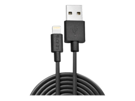LINDY 3m USB to Lightning Cable black