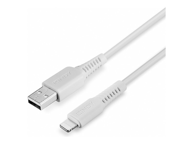 LINDY 0.5m USB to Lightning Cable white