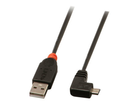 LINDY USB 2.0 Type A/Micro-B 90 0.5m