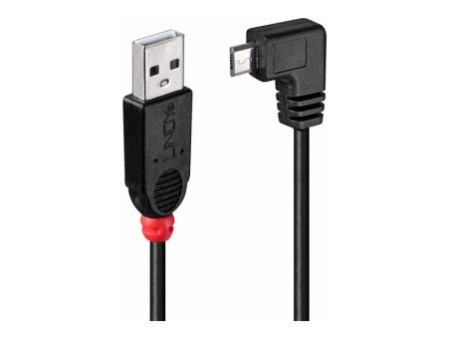 LINDY USB 2.0 Type A/Micro-B 90 0.5m
