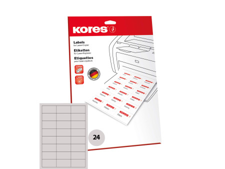 Kores Etiquette universelle, 70 x 37 mm, blanc