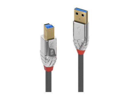 LINDY 0.5m USB 3.0 Type A/B Cable Cromo