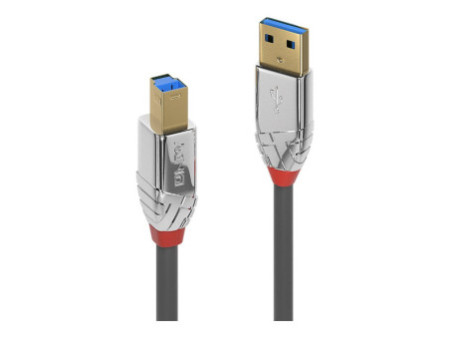 LINDY 0.5m USB 3.0 Type A/B Cable Cromo