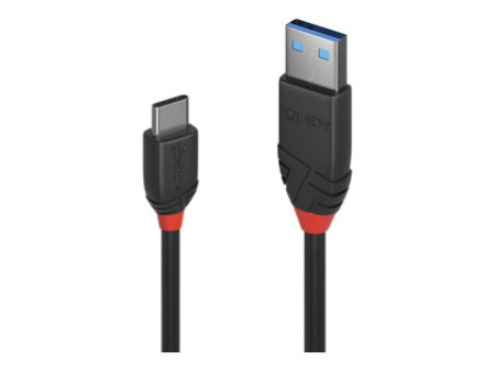 LINDY 1m USB 3.2 C/A Cable 3A Black