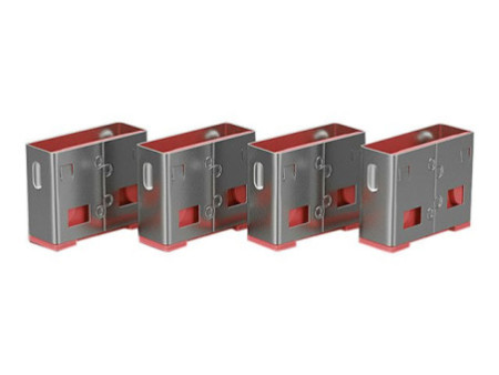 LINDY Clé USB et 4 bloqueurs de ports