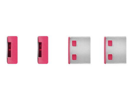 LINDY Clé USB et 4 bloqueurs de ports