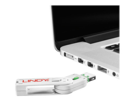 LINDY Clé USB et 4 bloqueurs de ports