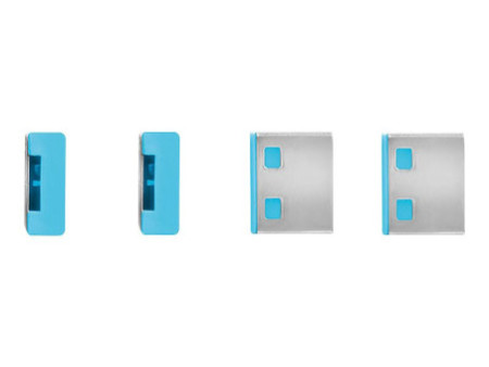 LINDY Clé USB et 4 bloqueurs de ports