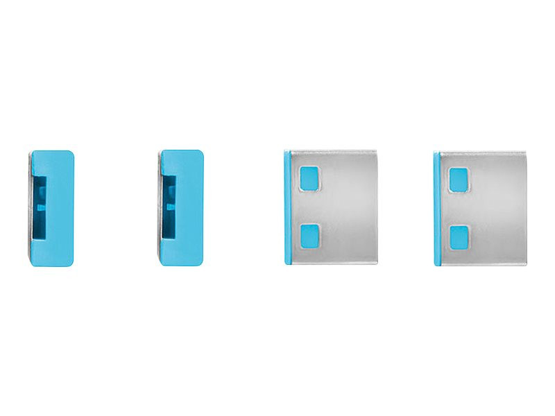 LINDY Clé USB et 4 bloqueurs de ports