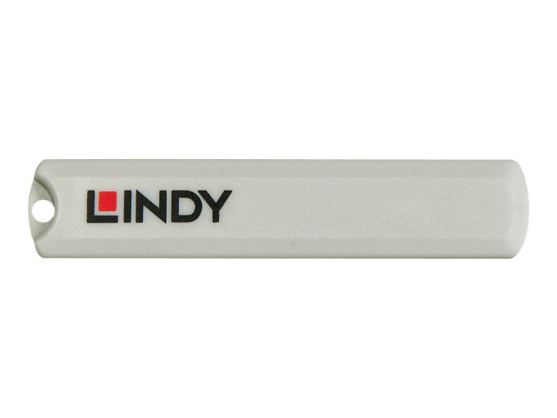 LINDY USB C Port Blocker Key Blue