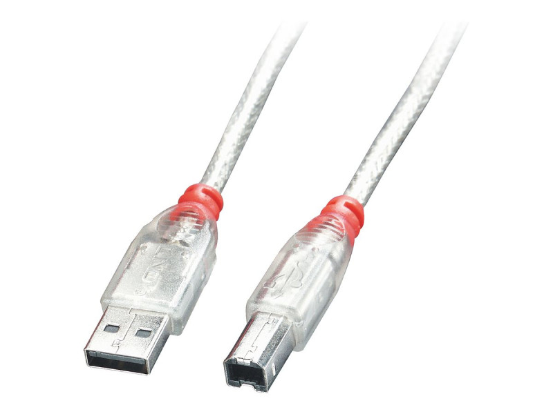 LINDY USB 2.0 Cable A/B Transparent 5m