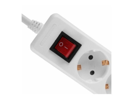 LINDY Mains 6 way gang socket on/off