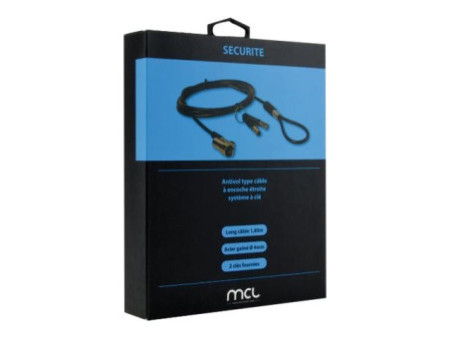 MCL Antivol type câble à encoche étroite