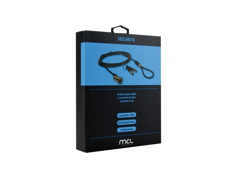 MCL Antivol type câble à encoche étroite