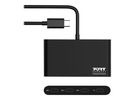 PORT DESIGNS USB Hub Type-C 4Ports TypeC