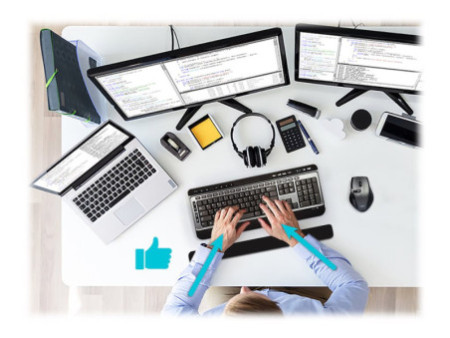 PORT DESIGNS Keyboard Pad Ergonomic Gel