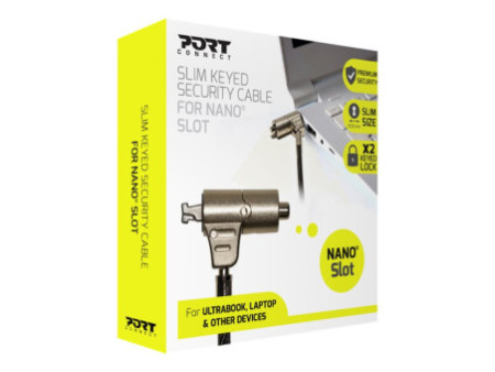 PORT DESIGNS SECURITY CABLE KEYED NANO