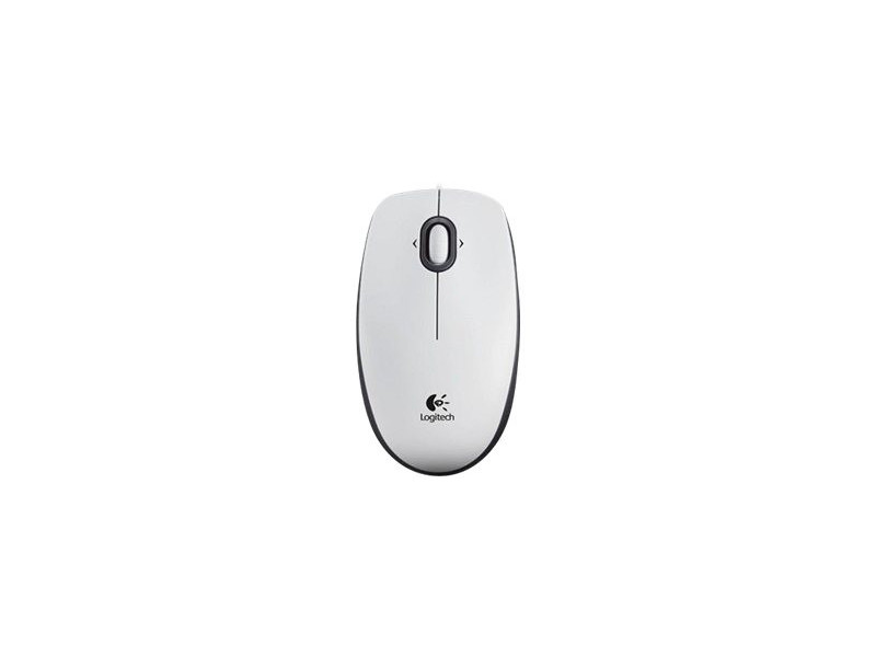 LOGI B100 Optical Mouse White USB OEM
