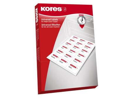 Kores Etiquette universelle, diamètre: 60 mm, blanc