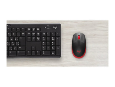 LOGI M190 Full-size wireless mouse Red