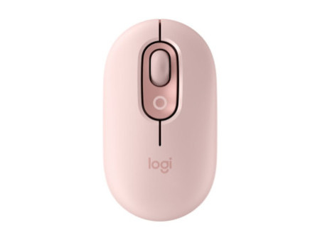 LOGI POP Mouse with emoji - ROSE