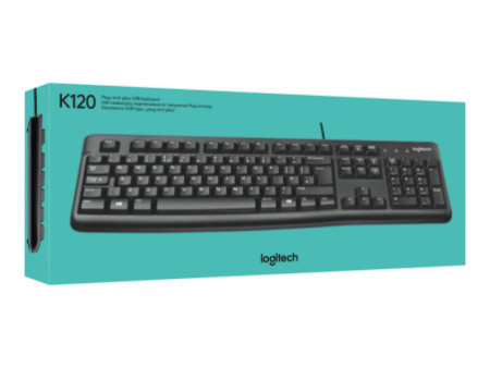 LOGI K120 Corded Keyboard black FRA