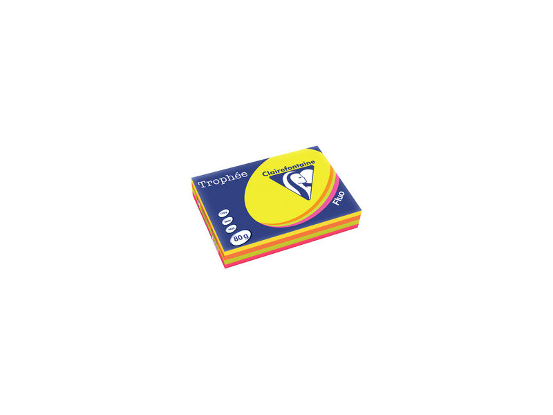 Clairefontaine Papier universel Trophée, A4, assorti fluo
