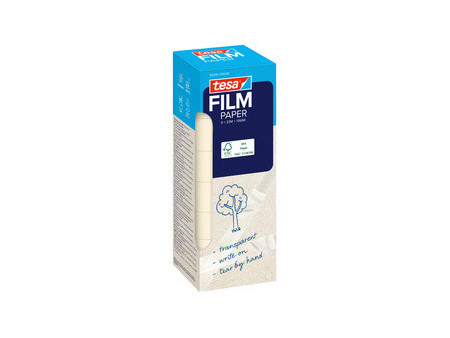 tesa Film PAPER, transparent, 19 mm x 66 m, Office Box