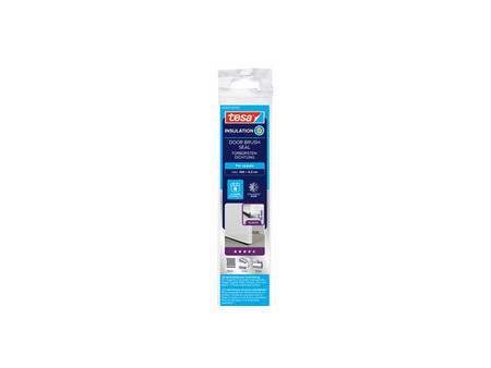 tesa INSULATION Isolation bas de porte, transparent, 43 mm