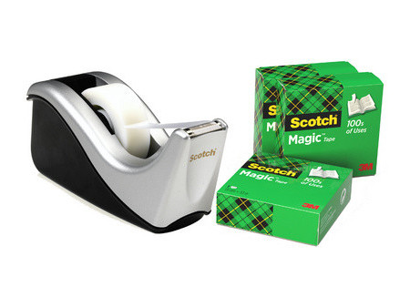 3M Scotch Dévidoir de table C60, garni, promotion, noir