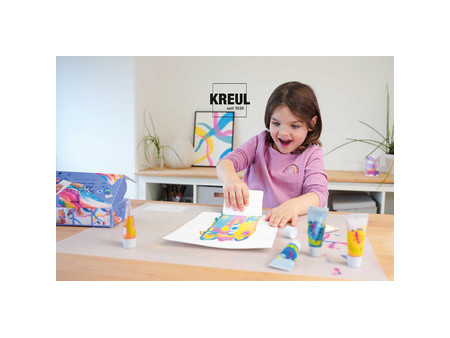 KREUL Peinture pour enfants Kids Art, kit Squeegee Art