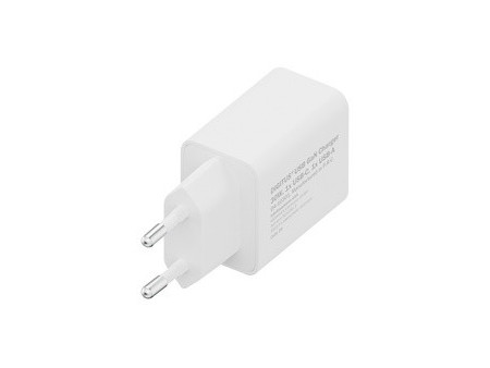 DIGITUS Chargeur secteur USB GaN, USB-C/USB-A, 30 W, blanc