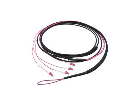 LogiLink Câble fibre optique U-DQ(ZN)BH, OM4, 100 m, noir