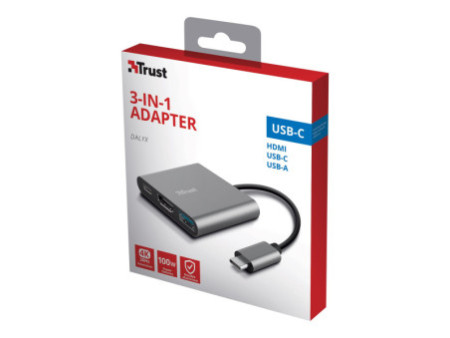 TRUST Adaptateur DALYX USB-C 3 en 1 HDMI
