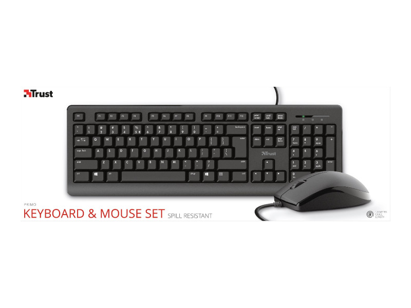 TRUST Pack clavier & souris filaire (FR)