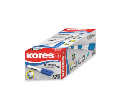Kores Marqueur pour tableau blanc 'K MARKER', bleu