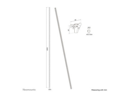 NEOMOUNTS Spiral Cable Wrap 25mm