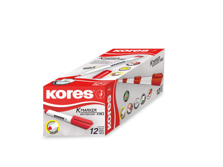Kores Marqueur pour tableau blanc 'K MARKER', rouge