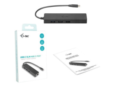 I-TEC USB C Slim HUB 3 Port Giga Lan