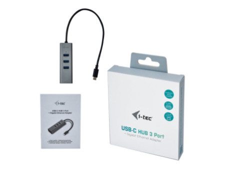 I-TEC USB-C Metal HUB 3 Port Giga Lan