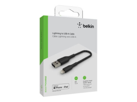 BELKIN Câble tressé Lightning USBA 0.15m